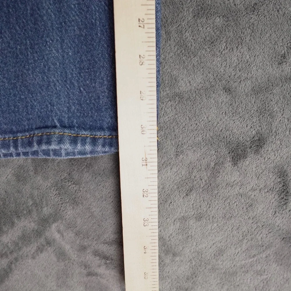 Levis Western‎ Fit Jeans Mens Size 34x32 Straight Bootcut Fit Blue Biker Strong